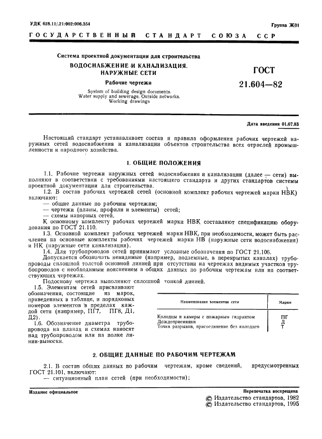 ГОСТ 21.604-82