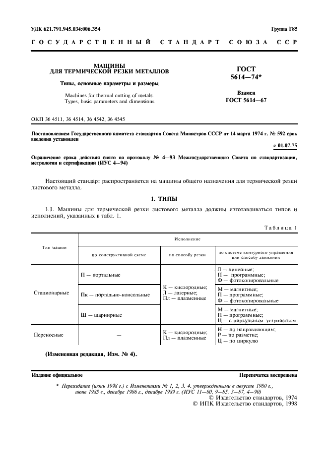 ГОСТ 5614-74