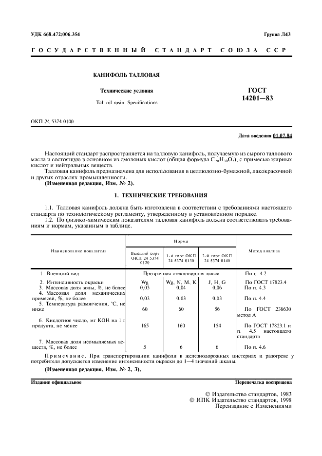 ГОСТ 14201-83