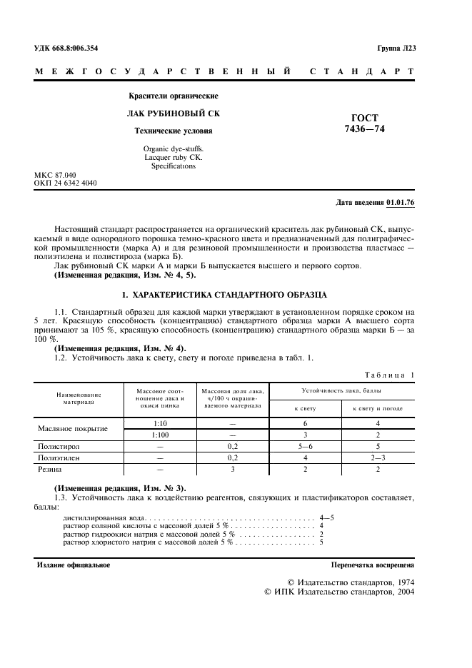 ГОСТ 7436-74