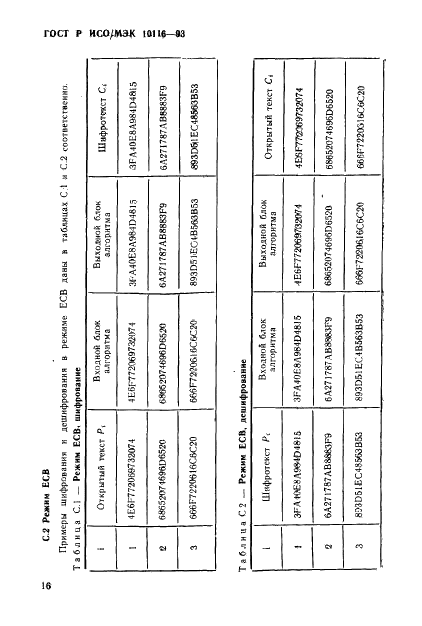ГОСТ Р ИСО/МЭК 10116-93