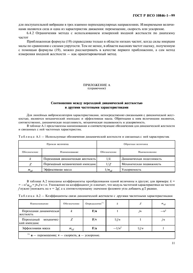 ГОСТ Р ИСО 10846-1-99