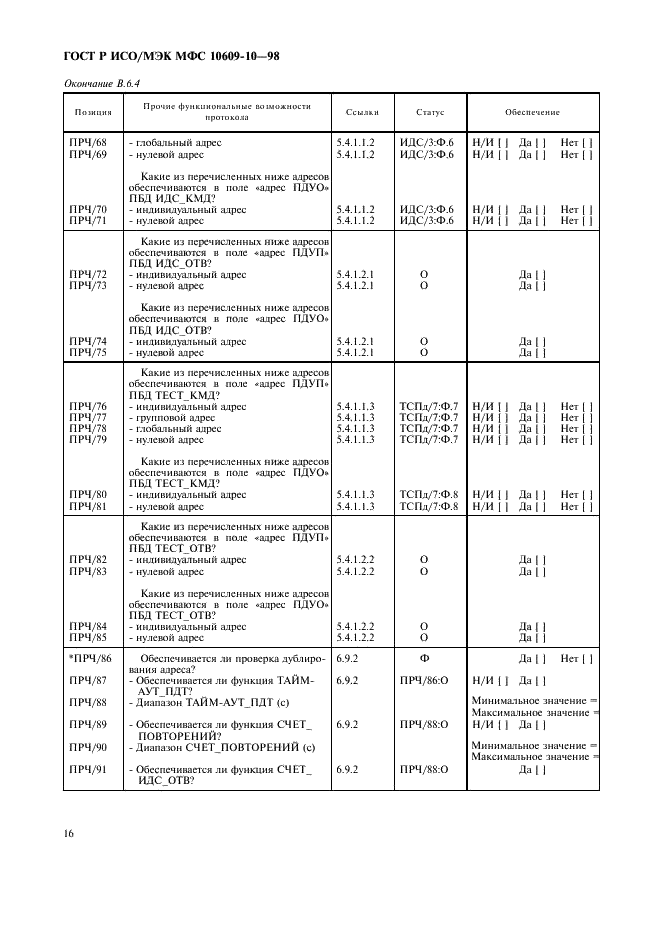 ГОСТ Р ИСО/МЭК МФС 10609-10-98