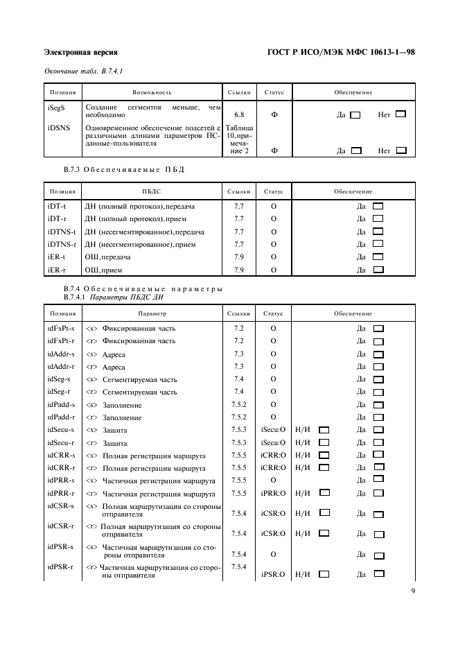 ГОСТ Р ИСО/МЭК МФС 10613-1-98