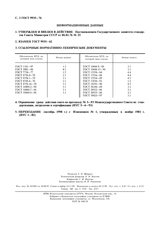 ГОСТ 9935-76