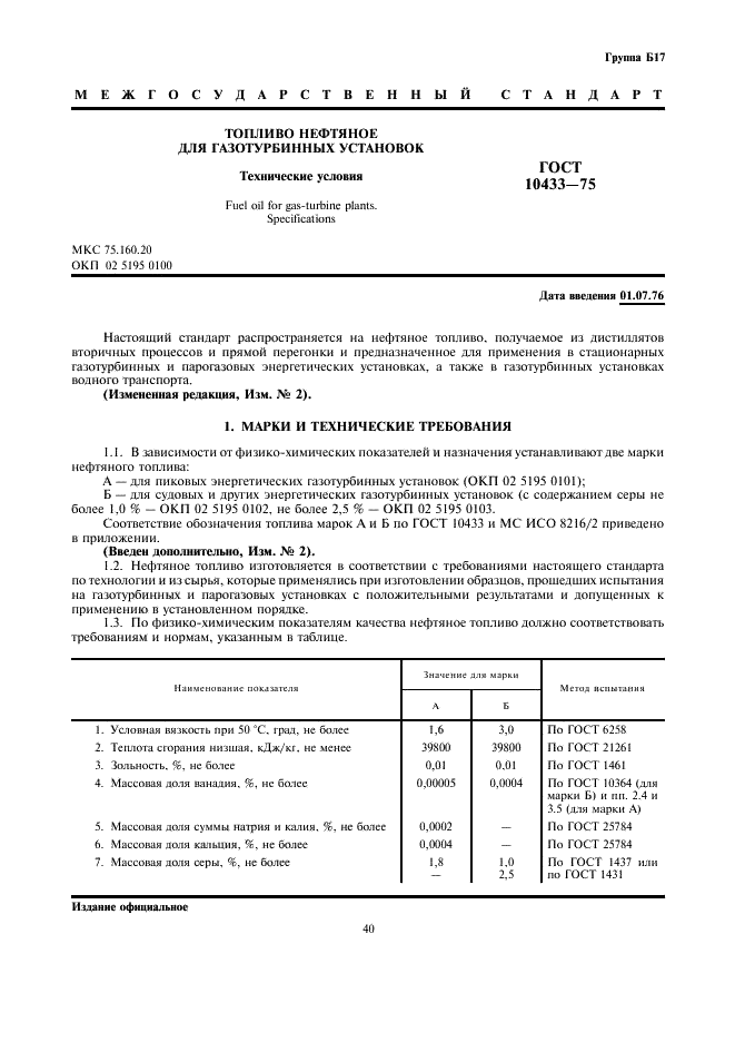 ГОСТ 10433-75