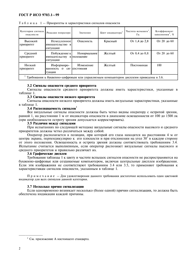 ГОСТ Р ИСО 9703.1-99