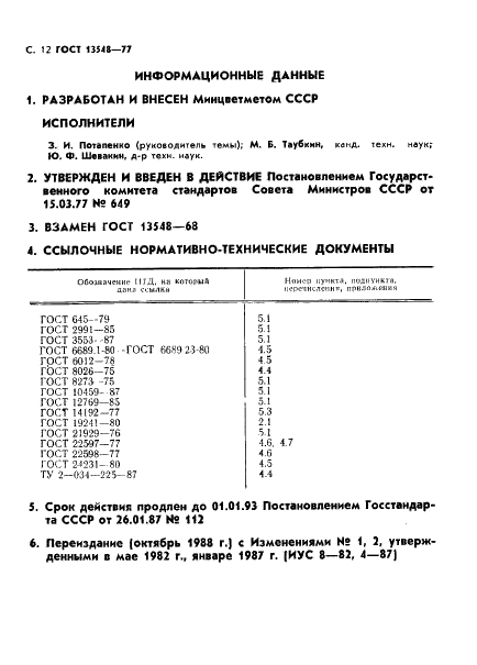 ГОСТ 13548-77