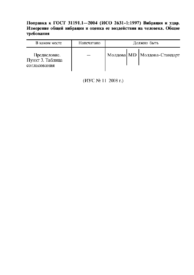 Поправка к ГОСТ 31191.1-2004