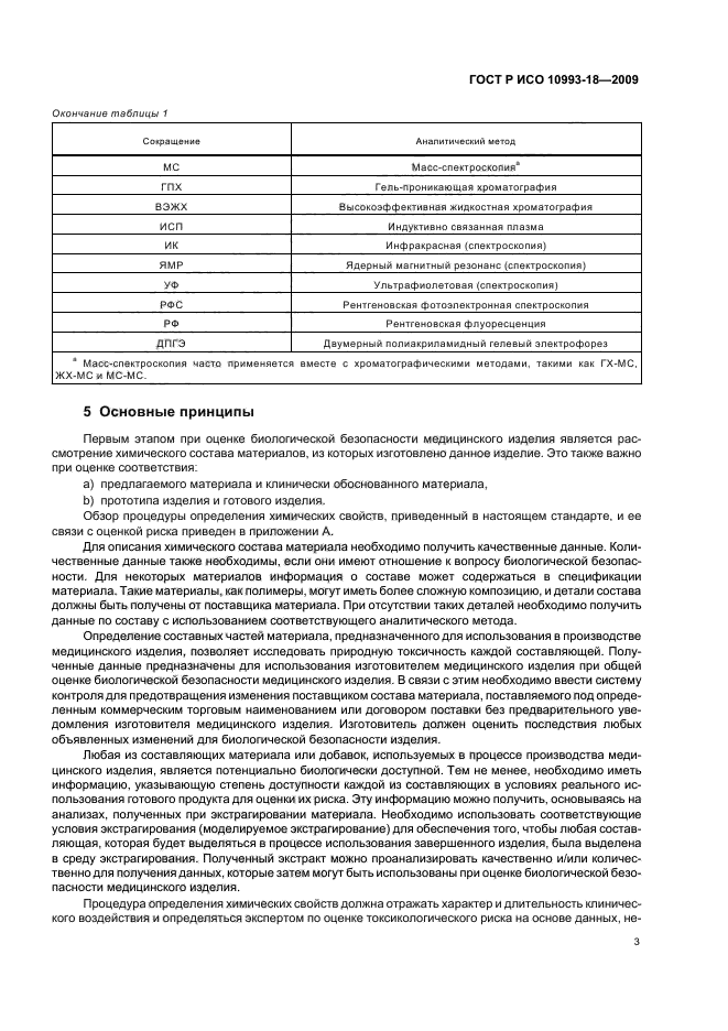 ГОСТ Р ИСО 10993-18-2009