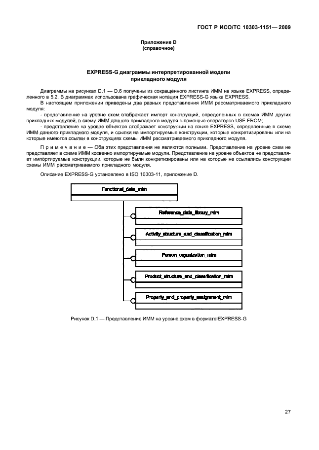 ГОСТ Р ИСО/ТС 10303-1151-2009