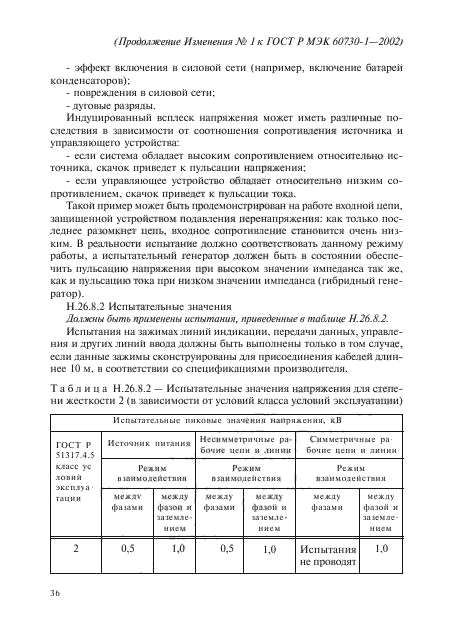 Изменение №1 к ГОСТ Р МЭК 60730-1-2002