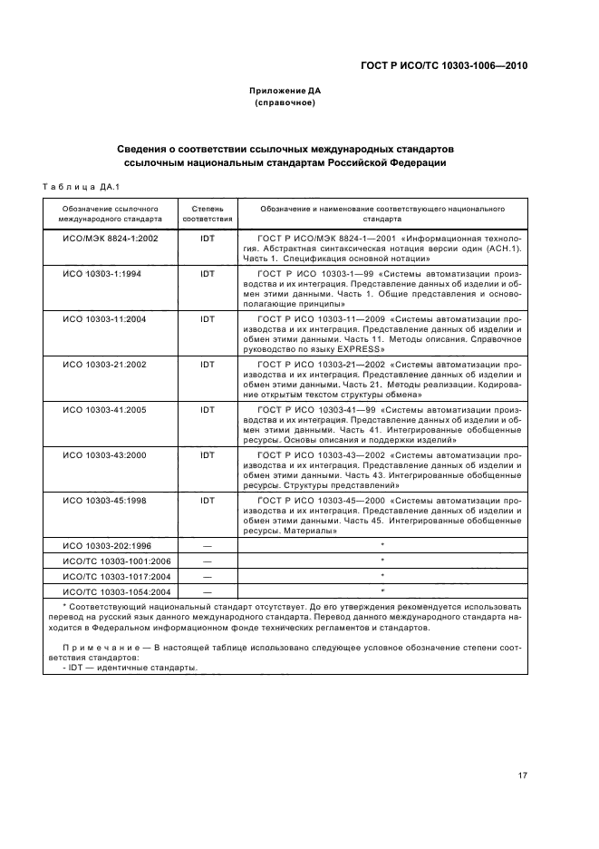 ГОСТ Р ИСО/ТС 10303-1006-2010