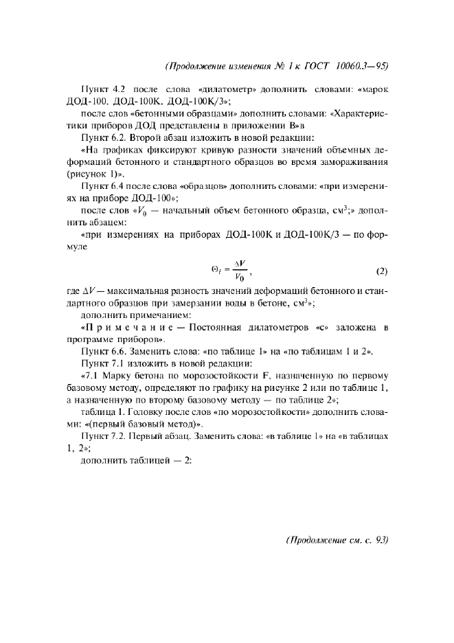 Изменение №1 к ГОСТ 10060.3-95