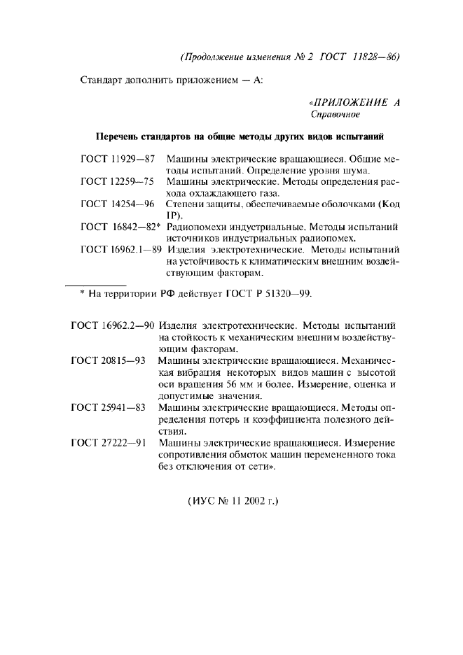 Изменение №2 к ГОСТ 11828-86