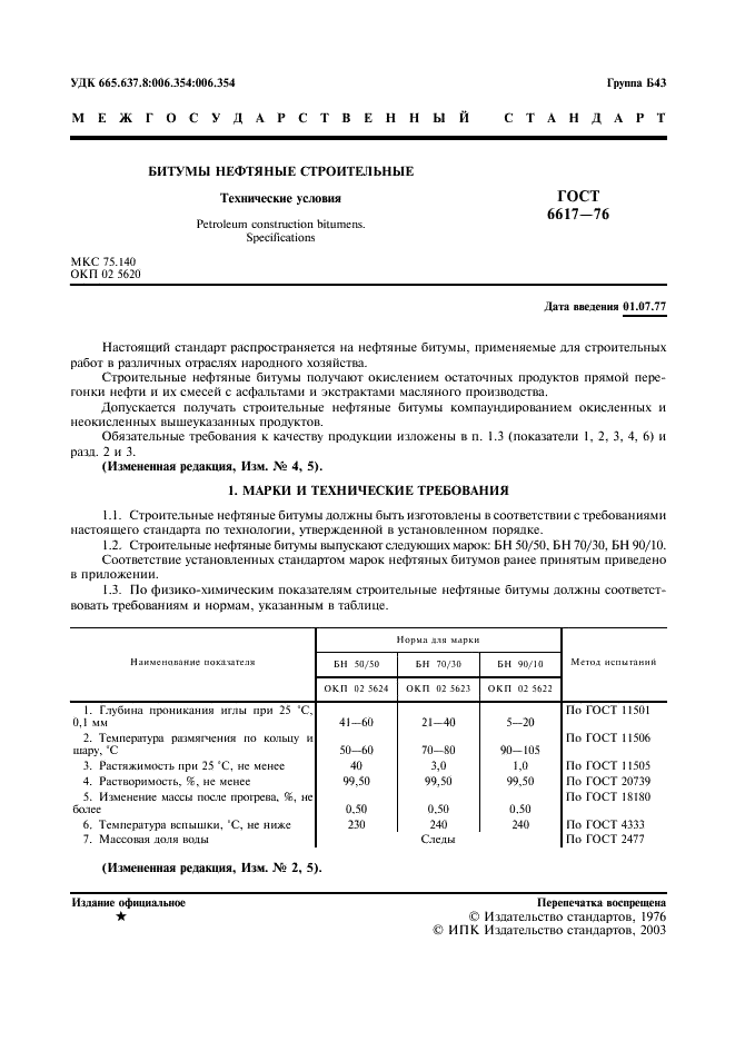 ГОСТ 6617-76