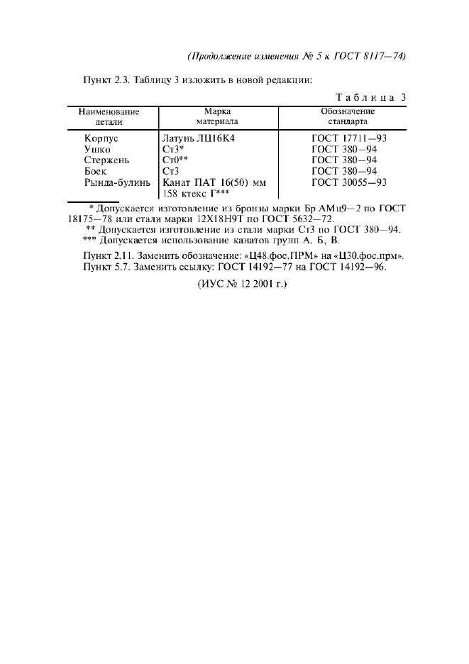 Изменение №5 к ГОСТ 8117-74