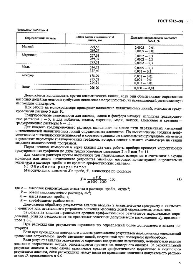 ГОСТ 6012-98