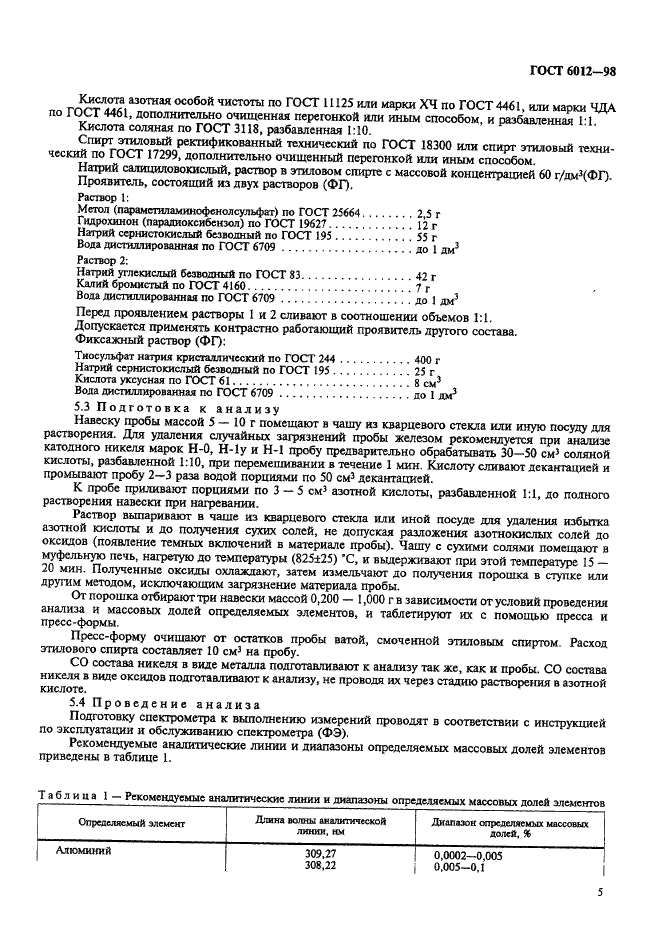 ГОСТ 6012-98